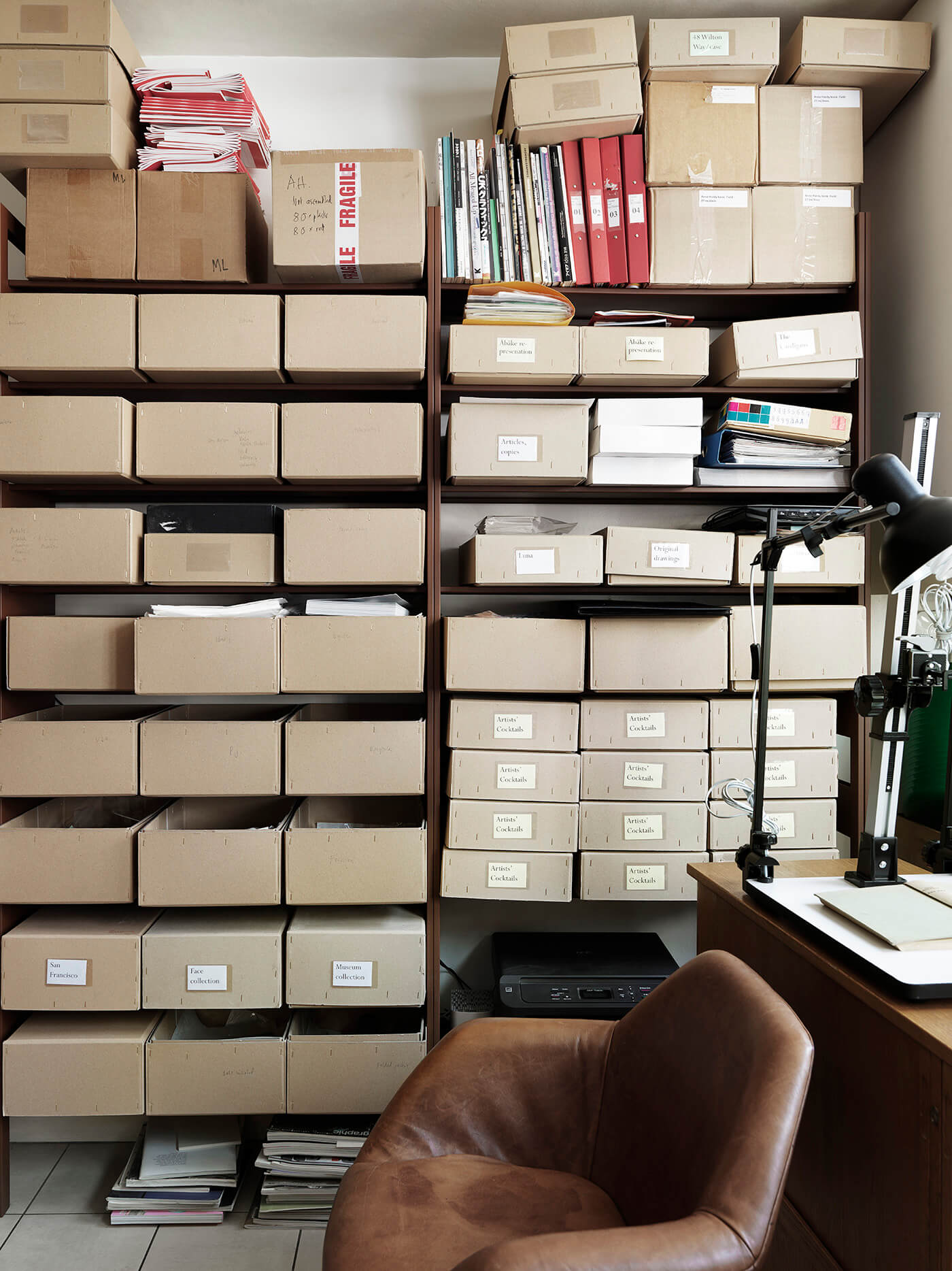 Organized boxes